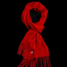 Pure Cashmere Scarves Red Women Winter Scarf